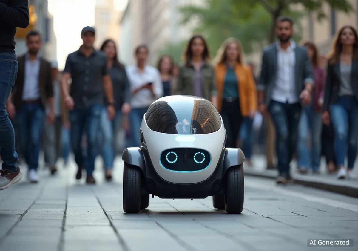 Delivery Robots on City Sidewalks Face Mixed Reception