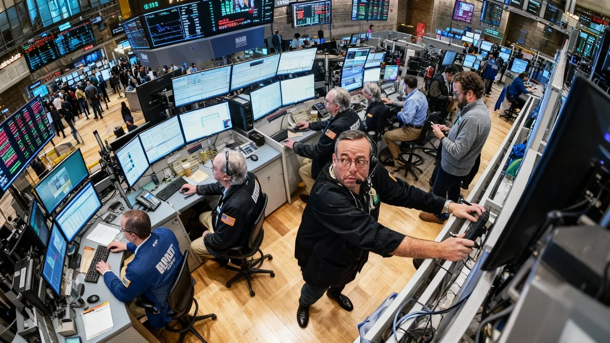 Stocks Fall as AI Fears and Geopolitical Tensions Rise